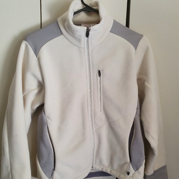 Eastern Mountain Sports Grey and White Fleece - Picture 1 of 8